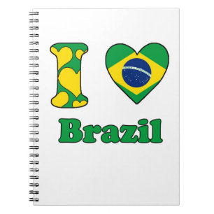I Liebe Brasilien Notizblock