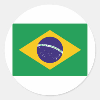 I Liebe Brasilien Runder Aufkleber