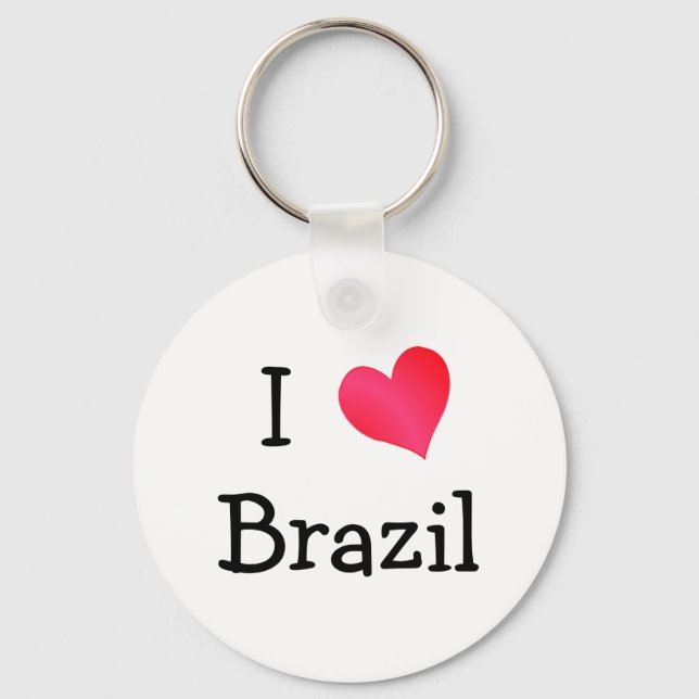 I Liebe Brasilien Schlüsselanhänger (Vorderseite)
