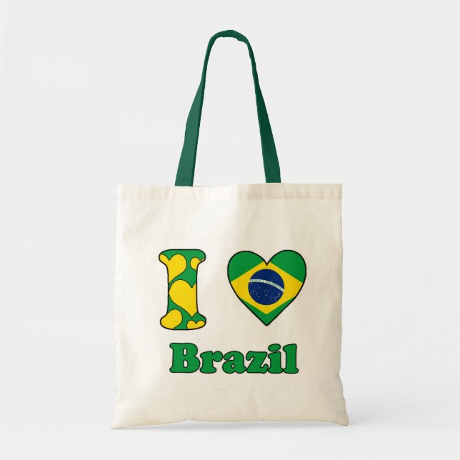 I Liebe Brasilien Tragetasche (Vorne)