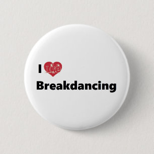 I Liebe Breakdance Button