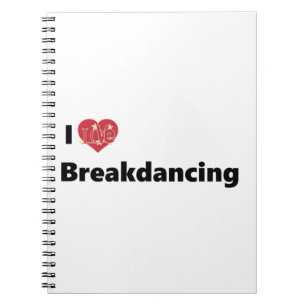 I Liebe Breakdance Notizblock