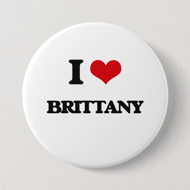 I Liebe Bretagne Button (Vorderseite)