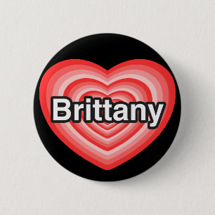 I Liebe Bretagne. Liebe I Sie Bretagne. Herz Button
