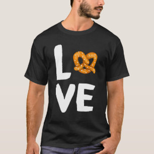 I Liebe Bretzel für Bretzel Day Funny Office Wear T-Shirt