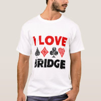 I Liebe Bridge Card Game Player Enthusiasten