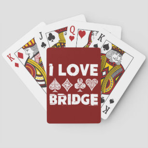 I Liebe Bridge Card Game Player Spielkarten