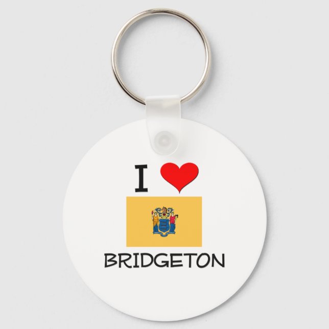 I Liebe Bridgeton New Jersey Schlüsselanhänger (Vorderseite)