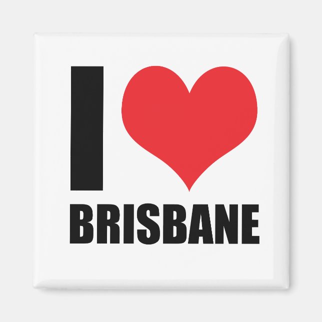 I Liebe Brisbane Magnet (Vorne)