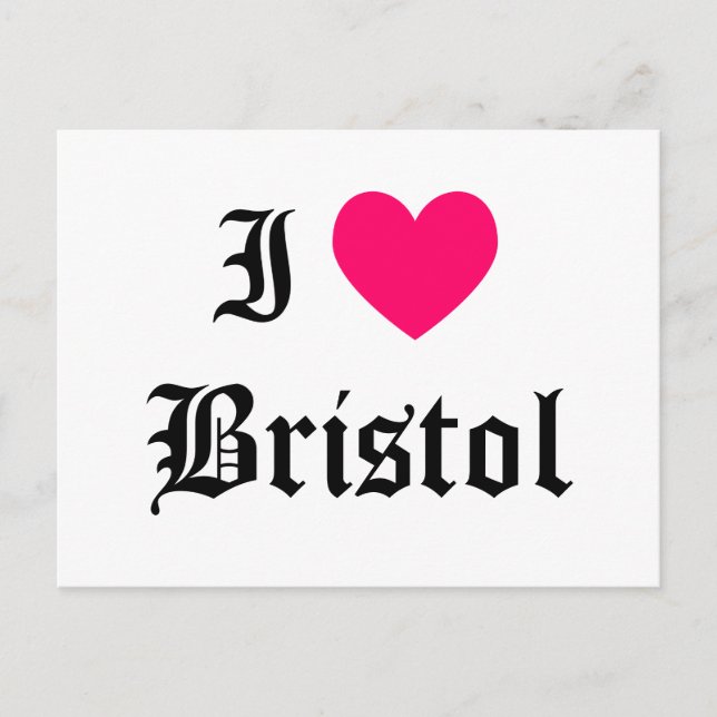 I Liebe Bristol Postkarte (Vorderseite)