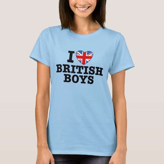 I Liebe British Boys T-Shirt (Vorderseite)