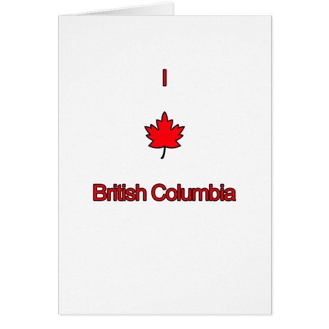 I Liebe British Columbia (Vorne)