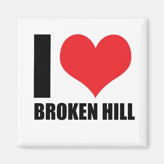 I Liebe Broken Hill Magnet (Vorne)