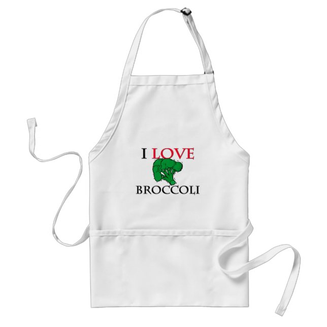 I Liebe-Brokkoli Schürze (Vorne)
