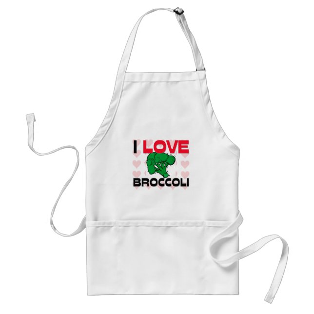 I Liebe-Brokkoli Schürze (Vorne)