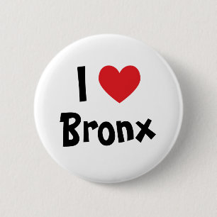 I Liebe Bronx Red Heart Button