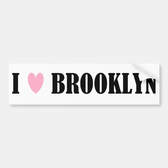 I Liebe-Brooklyn-Autoaufkleber Autoaufkleber (Vorne)