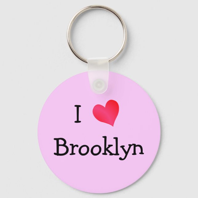 I Liebe Brooklyn Schlüsselanhänger (Vorderseite)