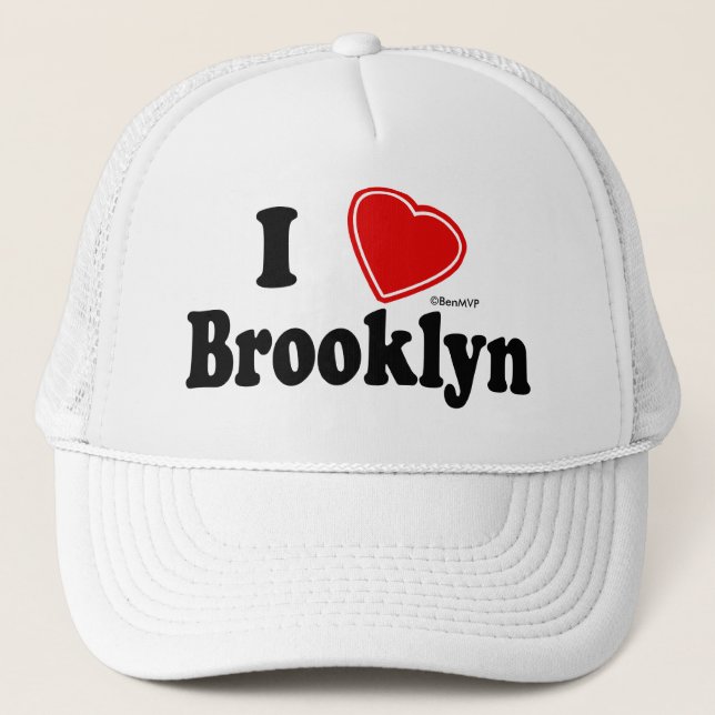 I Liebe Brooklyn Truckerkappe (Vorderseite)