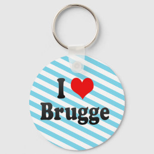 I Liebe Brügge, Belgien Schlüsselanhänger