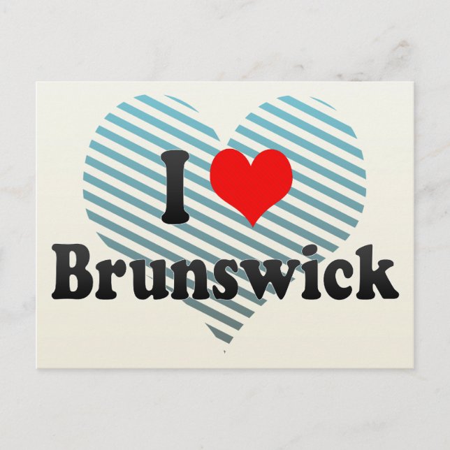 I Liebe Brunswick, Staaten Postkarte (Vorderseite)