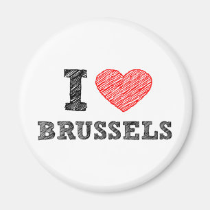 I Liebe Brüssel Magnet
