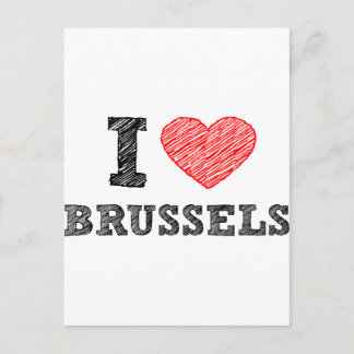 I Liebe Brüssel Postkarte