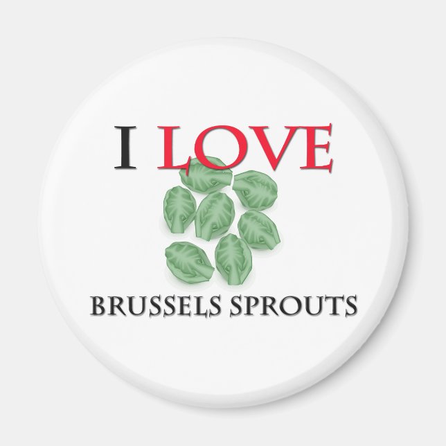 I Liebe Brüssel Sprouts Magnet (Vorne)