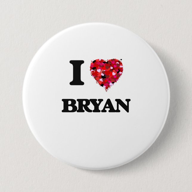 I Liebe Bryan Button (Vorderseite)