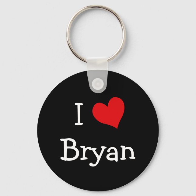 I Liebe Bryan Schlüsselanhänger (Vorderseite)