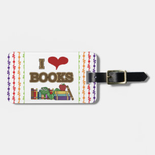 I Liebe-Bücher Gepäckanhänger