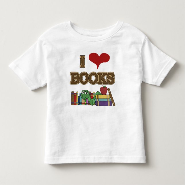 I Liebe-Bücher Kleinkind T-shirt (Vorderseite)