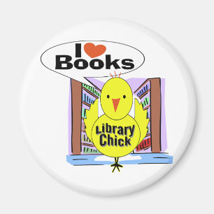 I Liebe Bücher Magnet