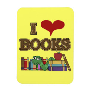 I Liebe-Bücher Magnet