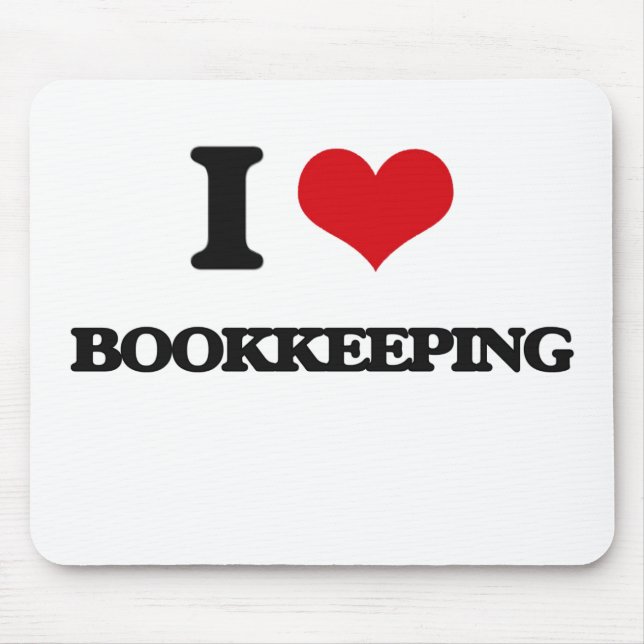 I Liebe-Buchhaltung Mousepad (Vorne)
