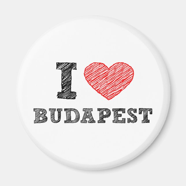 I Liebe Budapest Magnet (Vorne)