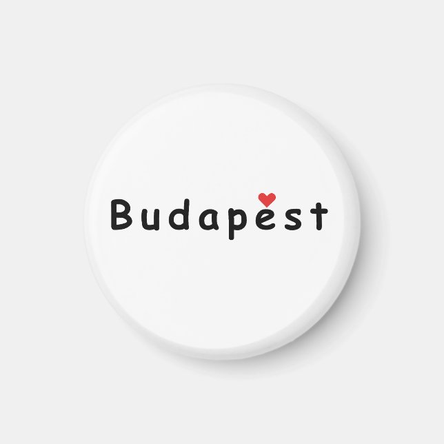 I Liebe Budapest Magnet (Vorne)