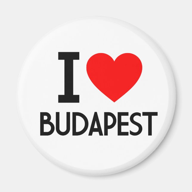 I Liebe Budapest Magnet (Vorne)