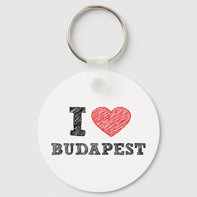 I Liebe Budapest Schlüsselanhänger (Vorderseite)
