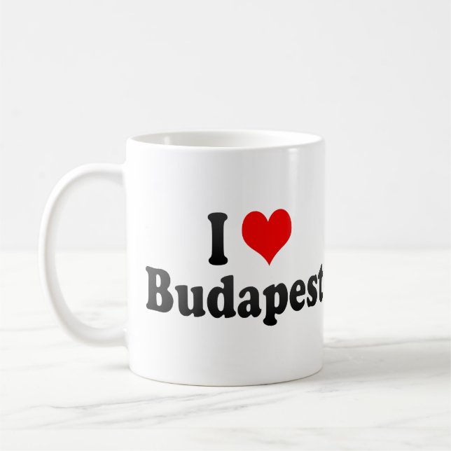 I Liebe Budapest, Ungarn Kaffeetasse (Links)