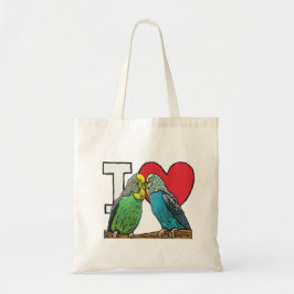 I Liebe Budgies Tragetasche