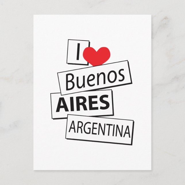 I Liebe Buenos Aires Postkarte (Vorderseite)