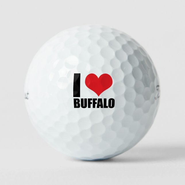 I Liebe Buffalo Golfball (Vorderseite)