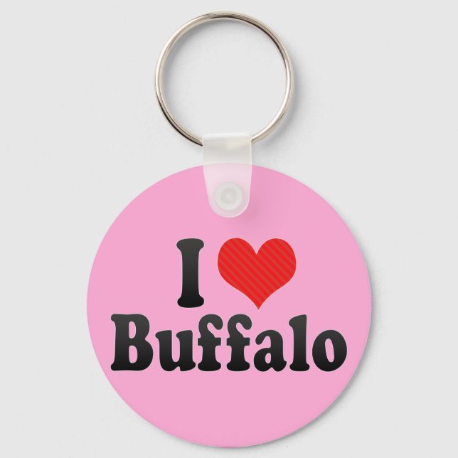I Liebe Buffalo Schlüsselanhänger (Vorderseite)