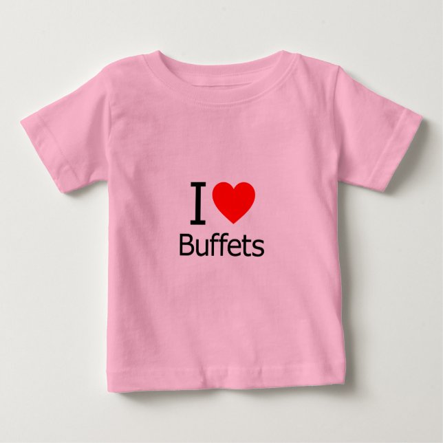 I Liebe Buffets Baby T-shirt (Vorderseite)