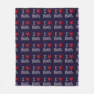 I Liebe Bugdecke Fleecedecke