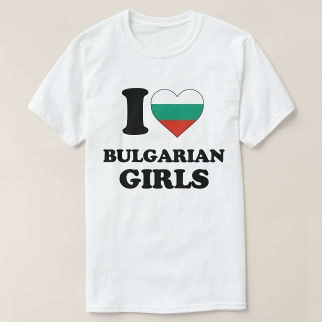 I Liebe Bulgaren T-Shirt (Design vorne)