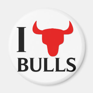 I Liebe Bullen Magnet