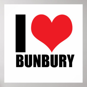 I Liebe Bunbury Poster