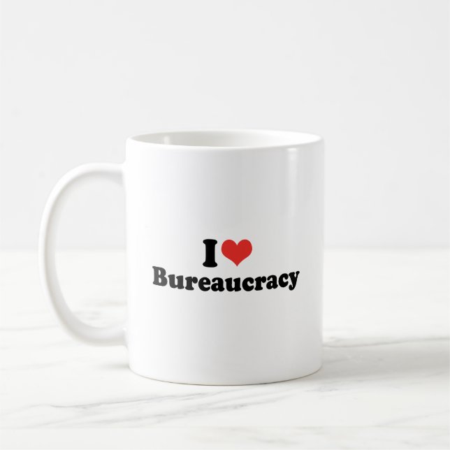 I LIEBE BUREAUCRACY - .png Kaffeetasse (Links)